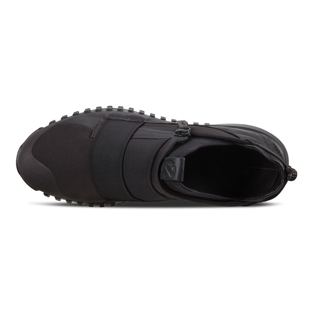 Slip On Hombre - ECCO Zipflex Shoes - Negros - MWA806347